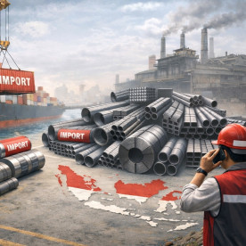 Ketika Baja Murah Membanjiri Pasar: Pelajaran dari Kebijakan Tarif India untuk Masa Depan Industri Baja Indonesia