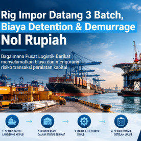 Rig Impor Datang 3 Batch, Biaya Detention & Demurrage Nol Rupiah